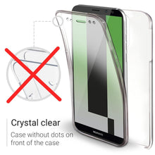 Charger l&#39;image dans la galerie, Moozy 360 Degree Case for Huawei Mate 10 Lite - Transparent Full body Slim Cover - Hard PC Back and Soft TPU Silicone Front
