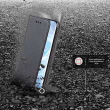 Załaduj obraz do przeglądarki galerii, Moozy Case Flip Cover for Huawei P30 Pro, Black - Smart Magnetic Flip Case with Card Holder and Stand
