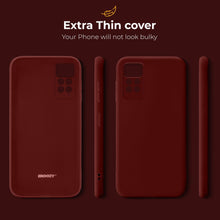 Carica l&#39;immagine nel visualizzatore di Gallery, Moozy Minimalist Series Silicone Case for Xiaomi Redmi Note 11 Pro 5G and 4G, Wine Red - Matte Finish Lightweight Mobile Phone Case Slim Soft Protective TPU Cover with Matte Surface
