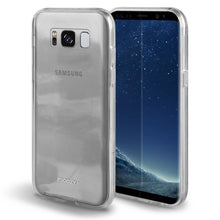 Carica l&#39;immagine nel visualizzatore di Gallery, Moozy 360 Degree Case for Samsung S8 - Full body Front and Back Slim Clear Transparent TPU Silicone Gel Cover
