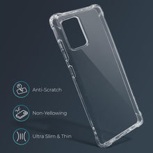 Carica l&#39;immagine nel visualizzatore di Gallery, Moozy Shock Proof Silicone Case for Samsung Note 20 Ultra, Note 20 Ultra 5G - Transparent Crystal Clear Phone Case Soft TPU Cover
