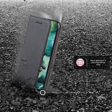 Ladda upp bild till gallerivisning, Moozy Case Flip Cover for Oppo Find X2 Lite, Black - Smart Magnetic Flip Case with Card Holder and Stand
