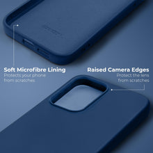 Cargar imagen en el visor de la galería, Moozy Lifestyle. Silicone Case for Samsung A53 5G, Midnight Blue - Liquid Silicone Lightweight Cover with Matte Finish and Soft Microfiber Lining, Premium Silicone Case
