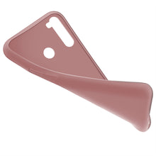 Carica l&#39;immagine nel visualizzatore di Gallery, Moozy Minimalist Series Silicone Case for Xiaomi Redmi Note 8, Rose Beige - Matte Finish Slim Soft TPU Cover
