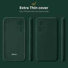 Load image into Gallery viewer, Moozy Minimalist Series Silicone Case for Xiaomi 12 and Xiaomi 12X, Midnight Green - Matte Finish Lightweight Mobile Phone Case Slim Soft Protective TPU Cover with Matte Surface
