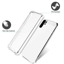 Carica l&#39;immagine nel visualizzatore di Gallery, Moozy Shock Proof Silicone Case for Huawei P30 Pro - Transparent Crystal Clear Phone Case Soft TPU Cover
