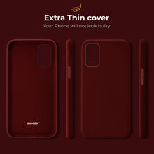 Carica l&#39;immagine nel visualizzatore di Gallery, Moozy Minimalist Series Silicone Case for OnePlus Nord 2, Wine Red - Matte Finish Lightweight Mobile Phone Case Slim Soft Protective TPU Cover with Matte Surface

