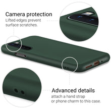 Załaduj obraz do przeglądarki galerii, Moozy Minimalist Series Silicone Case for OnePlus Nord, Midnight Green - Matte Finish Slim Soft TPU Cover
