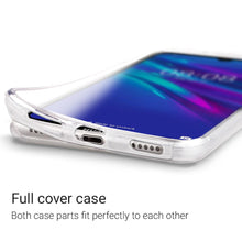 Załaduj obraz do przeglądarki galerii, Moozy 360 Degree Case for Huawei Y6 2019 - Transparent Full body Slim Cover - Hard PC Back and Soft TPU Silicone Front
