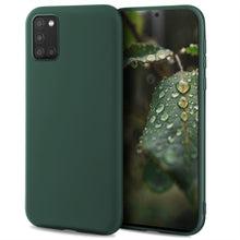 Afbeelding in Gallery-weergave laden, Moozy Lifestyle. Designed for Samsung A51 Case, Dark Green - Liquid Silicone Cover with Matte Finish and Soft Microfiber Lining
