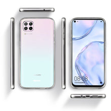 Afbeelding in Gallery-weergave laden, Moozy 360 Degree Case for Huawei P40 Lite - Transparent Full body Slim Cover - Hard PC Back and Soft TPU Silicone Front
