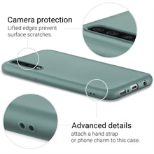 Ladda upp bild till gallerivisning, Moozy Minimalist Series Silicone Case for Samsung A50, Blue Grey - Matte Finish Slim Soft TPU Cover

