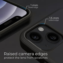 Lade das Bild in den Galerie-Viewer, Moozy Lifestyle. Silicone Case for iPhone 13 Mini, Black - Liquid Silicone Lightweight Cover with Matte Finish
