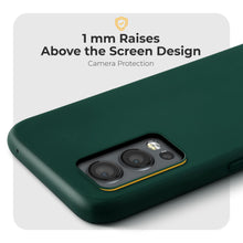 Cargar imagen en el visor de la galería, Moozy Minimalist Series Silicone Case for OnePlus Nord 2, Midnight Green - Matte Finish Lightweight Mobile Phone Case Slim Soft Protective TPU Cover with Matte Surface
