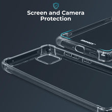 Załaduj obraz do przeglądarki galerii, Moozy Shockproof Silicone Case for Xiaomi Mi 11 Lite 5G and 4G - Transparent Case with Shock Absorbing 3D Corners Crystal Clear Protective Case

