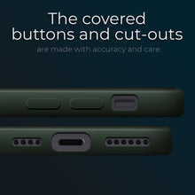 Ladda upp bild till gallerivisning, Moozy Lifestyle. Silicone Case for iPhone 13 Pro Max, Dark Green - Liquid Silicone Lightweight Cover with Matte Finish
