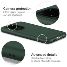 Carica l&#39;immagine nel visualizzatore di Gallery, Moozy Minimalist Series Silicone Case for Samsung S20 Ultra, Midnight Green - Matte Finish Slim Soft TPU Cover
