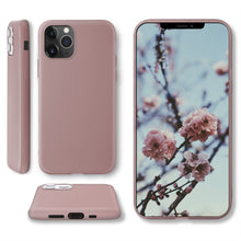 Lade das Bild in den Galerie-Viewer, Moozy Minimalist Series Silicone Case for iPhone 11 Pro Max, Rose Beige - Matte Finish Slim Soft TPU Cover
