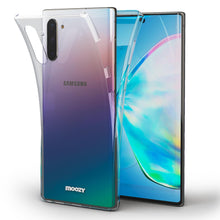 Cargar imagen en el visor de la galería, Moozy 360 Degree Case for Samsung Note 10 - Full body Front and Back Slim Clear Transparent TPU Silicone Gel Cover
