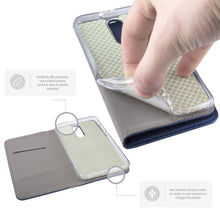 Ladda upp bild till gallerivisning, Moozy Case Flip Cover for Huawei Mate 10 Lite, Dark Blue - Smart Magnetic Flip Case with Card Holder and Stand
