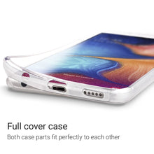 Załaduj obraz do przeglądarki galerii, Moozy 360 Degree Case for Samsung A20e - Full body Front and Back Slim Clear Transparent TPU Silicone Gel Cover
