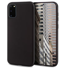 Charger l&#39;image dans la galerie, Moozy Lifestyle. Designed for Samsung S20 Case, Black - Liquid Silicone Cover with Matte Finish and Soft Microfiber Lining
