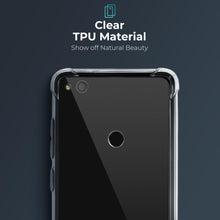 Cargar imagen en el visor de la galería, Moozy Shock Proof Silicone Case for Huawei P8 Lite 2017 - Transparent Crystal Clear Phone Case Soft TPU Cover
