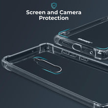 Załaduj obraz do przeglądarki galerii, Moozy Shock Proof Silicone Case for Xiaomi Redmi 8 - Transparent Crystal Clear Phone Case Soft TPU Cover
