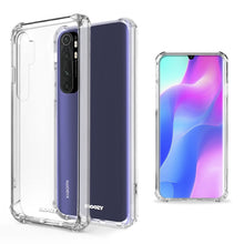 Charger l&#39;image dans la galerie, Moozy Shock Proof Silicone Case for Xiaomi Mi Note 10 Lite - Transparent Crystal Clear Phone Case Soft TPU Cover
