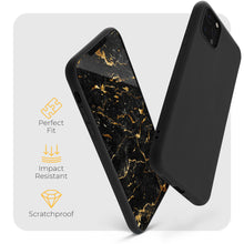 Afbeelding in Gallery-weergave laden, Moozy Minimalist Series Silicone Case for iPhone 12, iPhone 12 Pro, Black - Matte Finish Slim Soft TPU Cover
