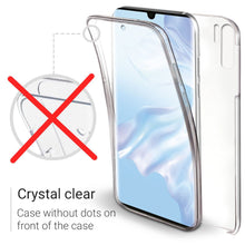 Charger l&#39;image dans la galerie, Moozy 360 Degree Case for Huawei P30 Pro - Transparent Full body Slim Cover - Hard PC Back and Soft TPU Silicone Front
