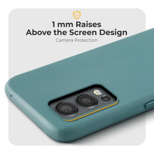 Cargar imagen en el visor de la galería, Moozy Minimalist Series Silicone Case for OnePlus Nord 2, Blue Grey - Matte Finish Lightweight Mobile Phone Case Slim Soft Protective TPU Cover with Matte Surface
