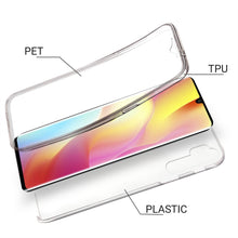 Ladda upp bild till gallerivisning, Moozy 360 Degree Case for Xiaomi Mi Note 10 Lite - Transparent Full body Slim Cover - Hard PC Back and Soft TPU Silicone Front
