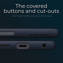 Załaduj obraz do przeglądarki galerii, Moozy Lifestyle. Case for Xiaomi Redmi Note 9S, Redmi Note 9 Pro, Midnight Blue - Liquid Silicone Cover with Matte Finish and Soft Microfiber Lining

