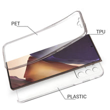 Cargar imagen en el visor de la galería, Moozy 360 Degree Case for Samsung Note 20 Ultra, Note 20 Ultra 5G - Transparent Full body Slim Cover - Hard PC Back and Soft TPU Silicone Front
