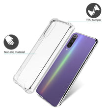 Carica l&#39;immagine nel visualizzatore di Gallery, Moozy Shock Proof Silicone Case for Xiaomi Mi 9 SE - Transparent Crystal Clear Phone Case Soft TPU Cover
