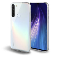 Charger l&#39;image dans la galerie, Moozy 360 Degree Case for Xiaomi Redmi Note 8T - Transparent Full body Slim Cover - Hard PC Back and Soft TPU Silicone Front
