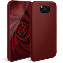 Charger l&#39;image dans la galerie, Moozy Minimalist Series Silicone Case for Xiaomi Poco X3 Pro and X3 NFC, Wine Red - Matte Finish Lightweight Mobile Phone Case Slim Soft Protective TPU Cover with Matte Surface
