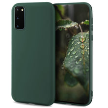 Ladda upp bild till gallerivisning, Moozy Lifestyle. Designed for Samsung S20 Case, Dark Green - Liquid Silicone Cover with Matte Finish and Soft Microfiber Lining
