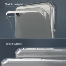 Cargar imagen en el visor de la galería, Moozy 360 Degree Case for iPhone SE 2020, iPhone 8, iPhone 7 - Full body Front and Back Slim Clear Transparent TPU Silicone Gel Cover
