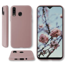 Afbeelding in Gallery-weergave laden, Moozy Minimalist Series Silicone Case for Samsung A20e, Rose Beige - Matte Finish Slim Soft TPU Cover
