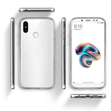 Carica l&#39;immagine nel visualizzatore di Gallery, Moozy 360 Degree Case for Xiaomi Redmi Note 5, Redmi Note 5 Pro - Transparent Full body Slim Cover - Hard PC Back and Soft TPU Silicone Front
