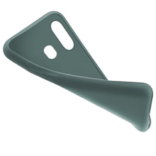 Cargar imagen en el visor de la galería, Moozy Minimalist Series Silicone Case for Samsung A20e, Blue Grey - Matte Finish Slim Soft TPU Cover
