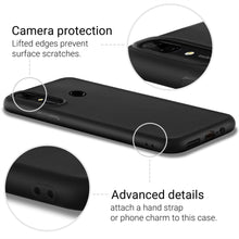 Załaduj obraz do przeglądarki galerii, Moozy Minimalist Series Silicone Case for Huawei P Smart Z and Honor 9X, Black - Matte Finish Slim Soft TPU Cover
