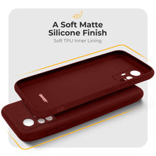 Load image into Gallery viewer, Moozy Minimalist Series Silicone Case for Xiaomi 12 and Xiaomi 12X, Wine Red - Matte Finish Lightweight Mobile Phone Case Slim Soft Protective TPU Cover with Matte Surface

