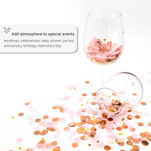 Load image into Gallery viewer, VILSTO Rose Gold Confetti, Table Confetti, Confetti Bags, Rose Gold Tissue Paper Confetti, Rose Gold Decorations, Engagement Wedding, Approx.50 grams
