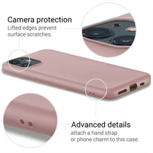 Załaduj obraz do przeglądarki galerii, Moozy Minimalist Series Silicone Case for iPhone 12, iPhone 12 Pro, Rose Beige - Matte Finish Slim Soft TPU Cover
