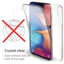 Ladda upp bild till gallerivisning, Moozy 360 Degree Case for Samsung A20e - Transparent Full body Slim Cover - Hard PC Back and Soft TPU Silicone Front
