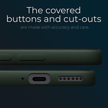 Załaduj obraz do przeglądarki galerii, Moozy Lifestyle. Silicone Case for Xiaomi Mi 11 Lite 5G and 4G, Dark Green - Liquid Silicone Lightweight Cover with Matte Finish
