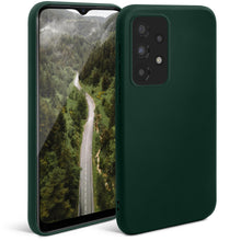 Carica l&#39;immagine nel visualizzatore di Gallery, Moozy Minimalist Series Silicone Case for Samsung A13 4G, Midnight Green - Matte Finish Lightweight Mobile Phone Case Slim Soft Protective TPU Cover with Matte Surface
